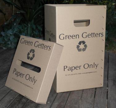 Paper Recycling Boxes by GreenGetters